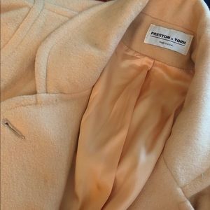 Oversized Vintage Pale Yellow Coat